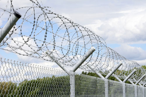 image of Barbed wire fence